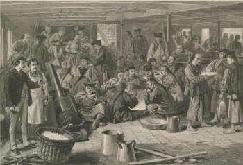 Early Chinese Emigrants, Courtesy of Wikimedia Commons.