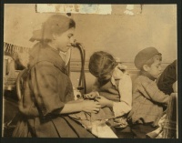 Garment Worker and Children