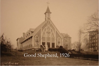 The Good Shepherd Church in 1926.  Source: Cole Thompson for MyInwood.net
