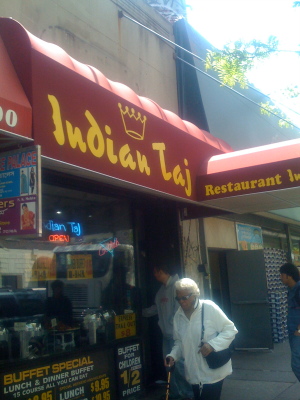 Indian Taj, a popular restaurant in the area attracts both South Asian and non-South Asian customers. While offering traditional Indian dishes, with a few changes to accommodate to a larger population, this restaurant is able to cater to the South Asian community while also serving as a destination for many American tourists. 