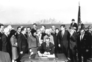 President Johnson Signs Immigration & Nationality Act on October 3, 1965   http://wikis.nyu.edu