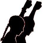 The DRUM logo - the raised fists are exemplary of the willingness to fight