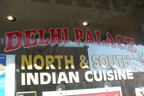 This photograph was taken of a restaurant in Jackson Heights in February. One can see how both North and South Indian Cuisines are being served in one common restaurant of the neighborhood.