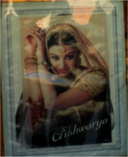 Aishwarya Rai Poster in the Window of a Jewelry Shop in Jackson Heights' Image (c) Noa Krawczyk