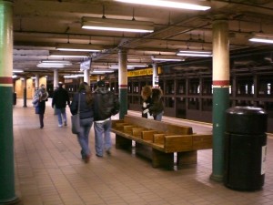 Underground: Astor Place 6 train station. 