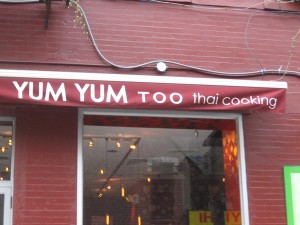 The first YUM YUM was down the block.