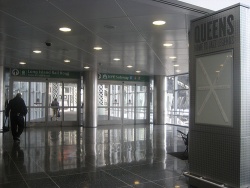 Image from inside the Jamaica AirTrain station