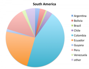 Country of Origin of Maspeth's South Americans