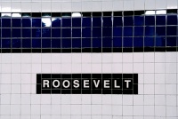 This is a picture of the Roosevelt Avenue subway station