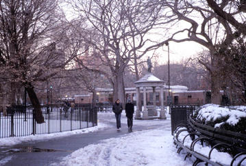 Tompkins Square Park in the winter