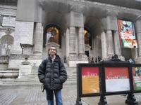 Me at the New York Public Library Research Branch at 5th and 42nd