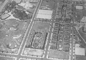 Aerial View of Old Jackson Heights around 80th Street