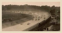 Cars racing on the Sheepshead Bay Speedway