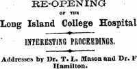 Newspaper Clipping of the Reopening of Long Island College Hospital