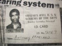  Tony Marcano ID card issued in 1987 when he went undercover to investigate the drop out rates at Erasmus Hall. (picture by the Daily News, 1987)