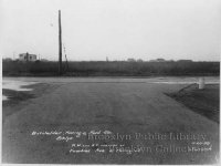 Picture taken at corner of Voorhies Ave. and Haring Street in 1938 showing the emptiness of the area before Nostrand Gardens was built 