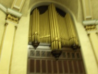 Inside the Hebron SDA Church, an organ that has been unused since the early 1900s lies there because the parts to fix it are not made anymore.  