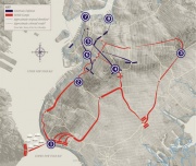 Map of the Battle of Brooklyn, courtesy of theoldstonehouse.org 