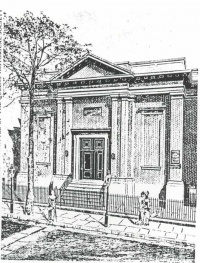 St Mark's Church was a fixture in the area around Tompkins Square Park, in the area formerly known as Little Germany. It's where Mayor Tompkins is buried, and it's the church congregation that took a blow to the heart during the General Slocum boat sinking disaster.