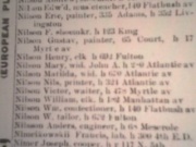Nilsson’s 1884 City Directory Entry