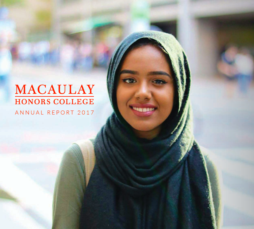 Macaulay Honors Annual Report 2017 Cover