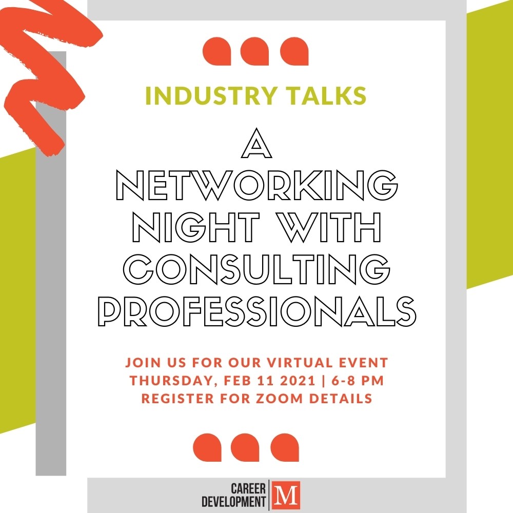 Industry Talks: A Networking Night With Consulting Professionals