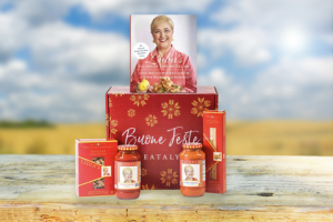 Travel to Italy with a gift basket filled of Lidia Bastianich's favortie things!